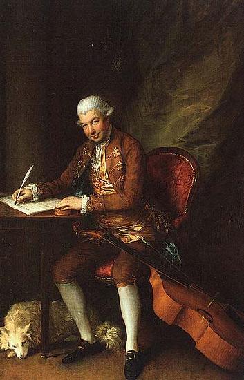 Thomas Gainsborough Portrait of Carl Friedrich Abel German composer oil painting image